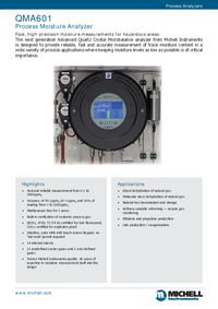 Thumbnail of document Data Sheet - QMA601-SYS Analyzer with EExd Sampling System